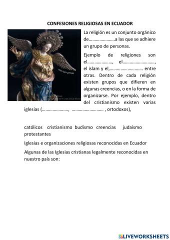 Confesiones religiosas