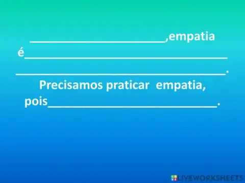 Cartaz empatia