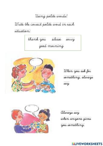 Polite words
