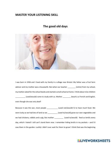 Reading comprehension