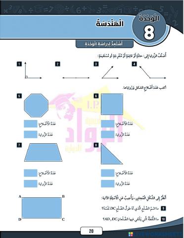 استعد لدراسة الوحدة الثامنة