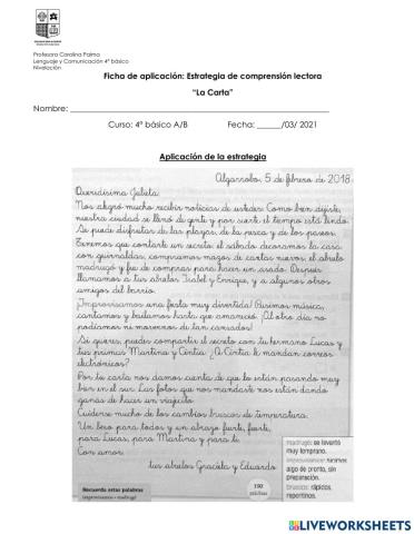 Estrategia de Comprensión Lectora