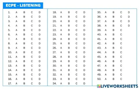 ECPE PT 8 - Listening