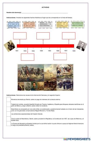 La segunda intervención francesa y el segundo Imperio