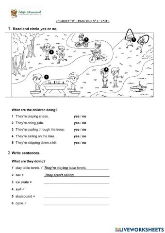 3º Practice 1 Unit 1