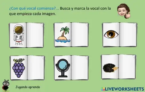 Con qué vocal comienza