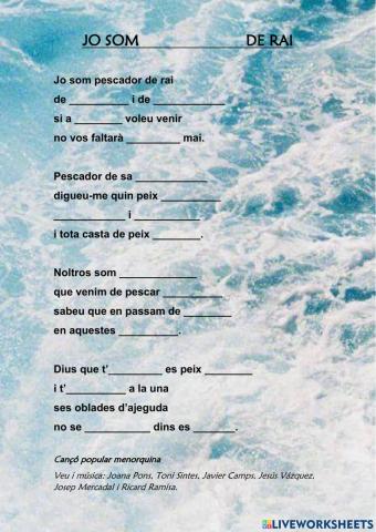 Jo som pescador de rai