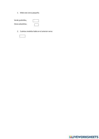 Medida de los versos repaso