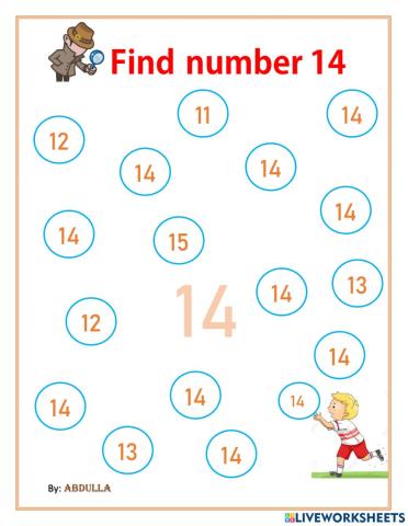Find number 14