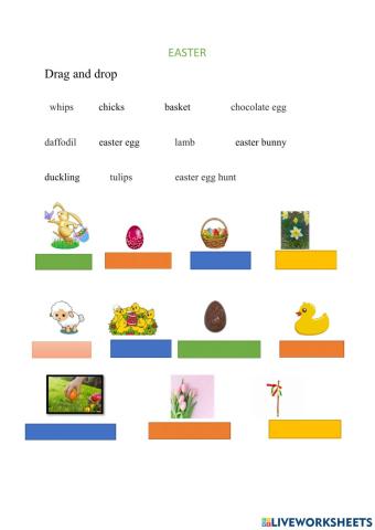 Easter vocabulary 1