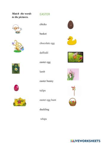 Easter vocabulary 2