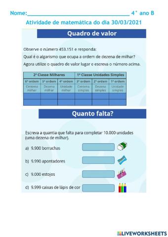 Classes e ordens
