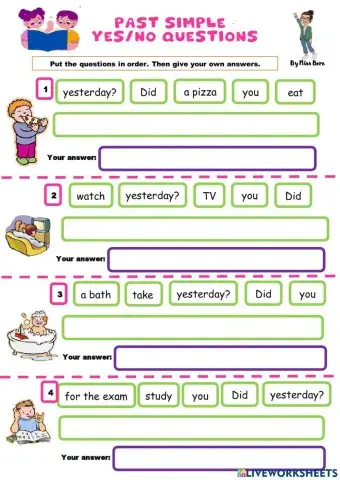 Past simple yes-no questions