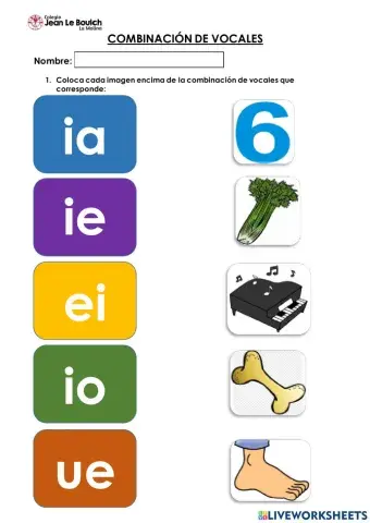 Combinación de vocales