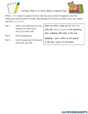 Writing: Story about a Special Day