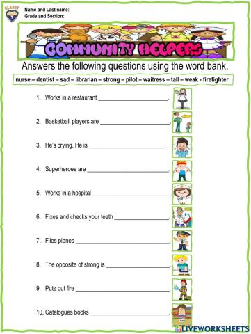 3rd. grade. Vocabulary Unit 6. Eval. Act