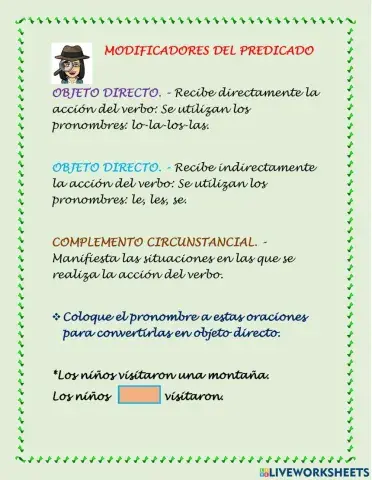 Modificadores del Predicado