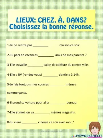 Prépositions avant un lieu