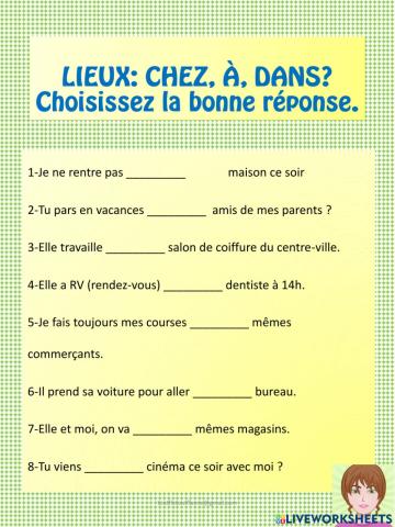 Prépositions avant un lieu