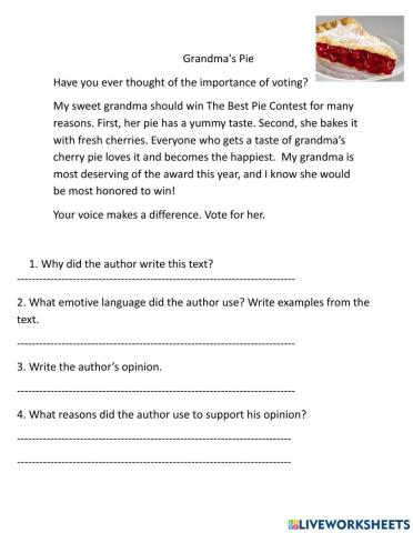 Author's point of view