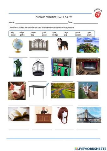 Soft & Hard G phonics