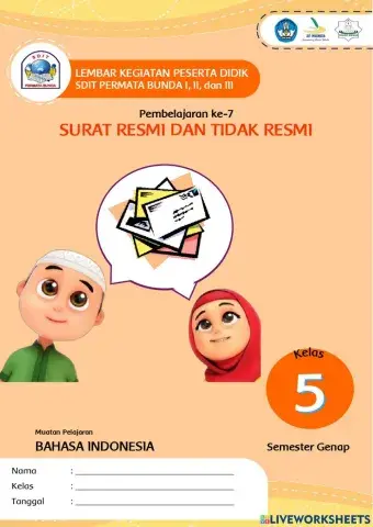 LKPD 7 Surat Resmi - Tidak Resmi