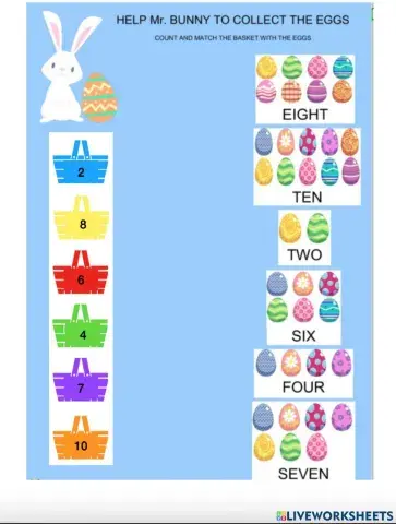 Help Mr Bunny collect the eggs