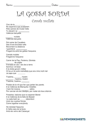 Camals mullats Escolta