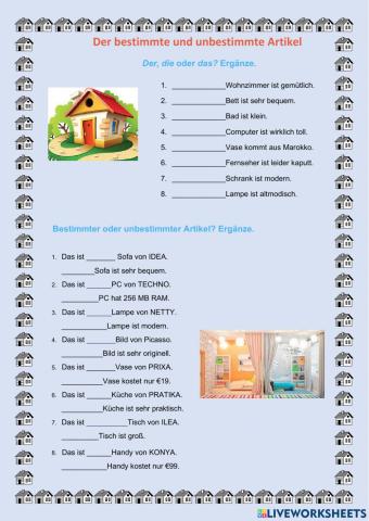 Der bestimmte und unbestimmte Artikel