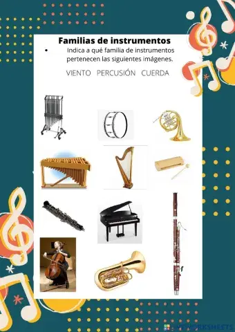 Familias de instrumentos