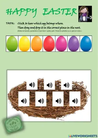 EASTER - Eggs in the nest