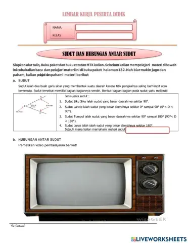 Hubungan antar sudut