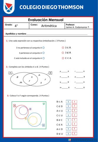 Examen de Aritmética