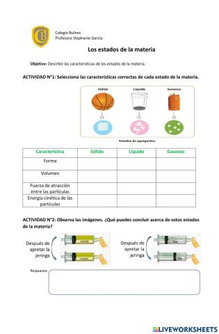 Los estados de la materia