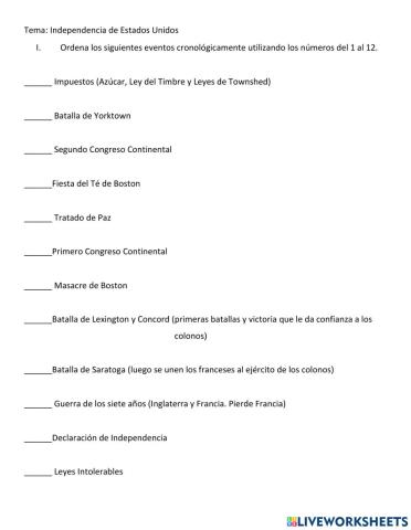 Independencia de Estados Unidos