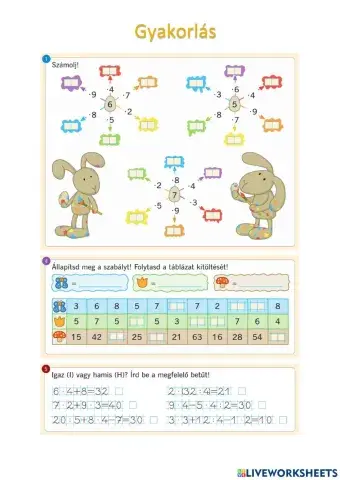 Gyakorlás-szorzás-osztás