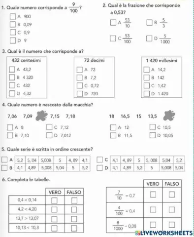 Esercizi con i decimali