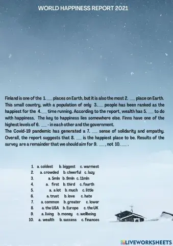 World Happiness Report