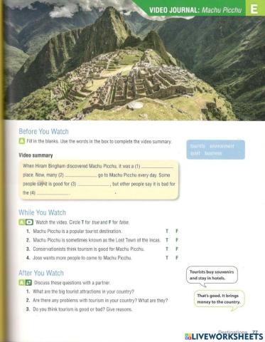 Machu Picchu- video