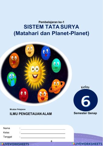 Sistem Tata Surya-Planet dan Ciri-cirinya