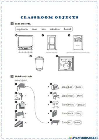 Classroom Objects - BI1