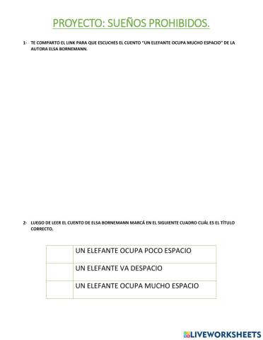 Un elefante ocupa mucho espacio