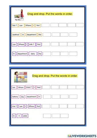 Supermarket departments 4