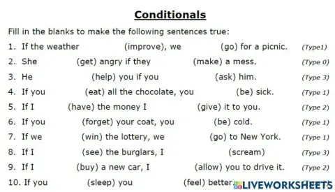 CONDITIONALS
