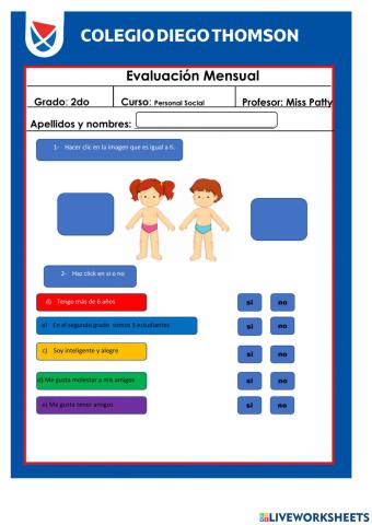 Evaluación de personal social