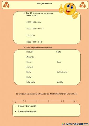 Operadores Aritmeticos