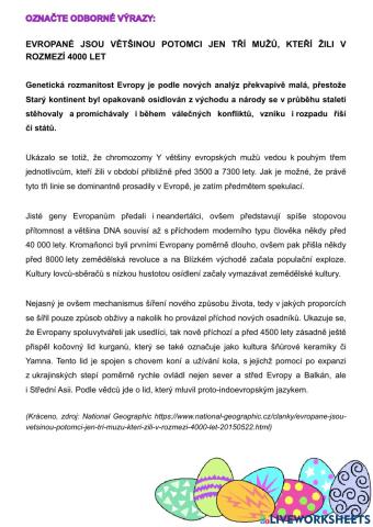 Sousloví a odborné názvy