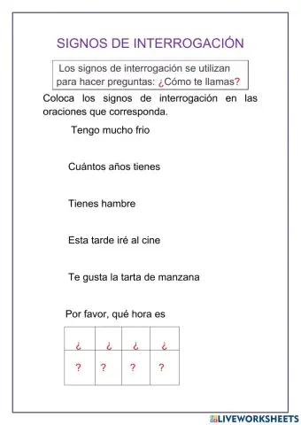 Signos de interrogación
