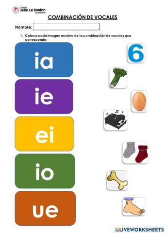 Combinación de vocales