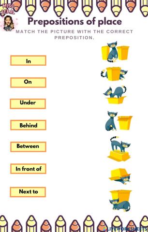 Prepositions of place
